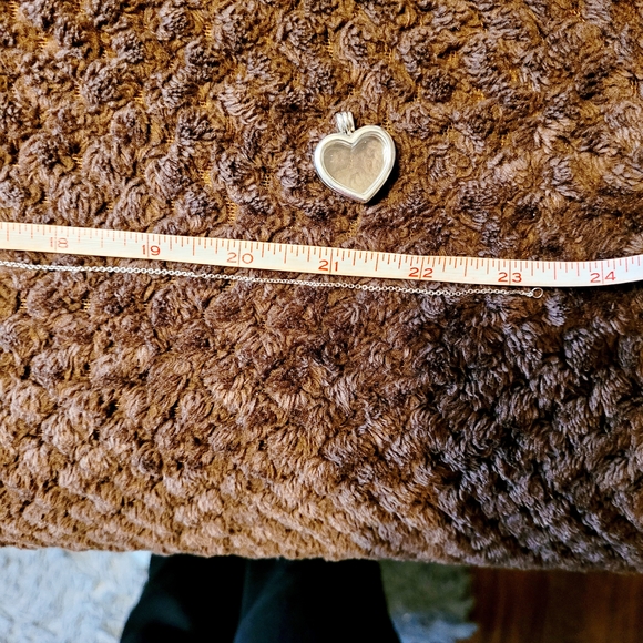 Pandora Silver Heart FLOATING Heart Necklace - Picture 11 of 12